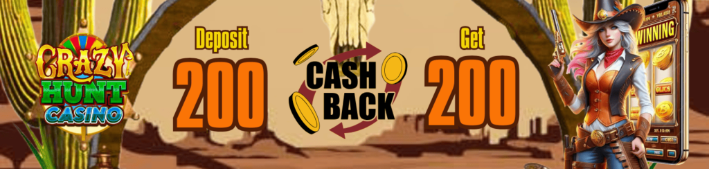 CrazyHunt Casino - Welcome Bonus